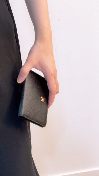 Chanel Black Goatskin Vintage Pocket Organizer (GHW)