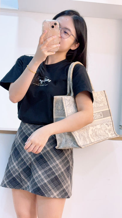 Dior Grey Toile De Jouy Medium Book Tote