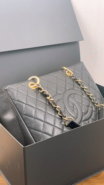 Chanel Black Caviar GST (GHW)