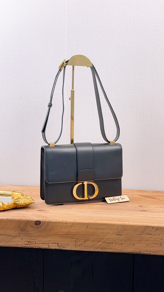 Dior Black Calfskin Montaigne 30 (GHW)