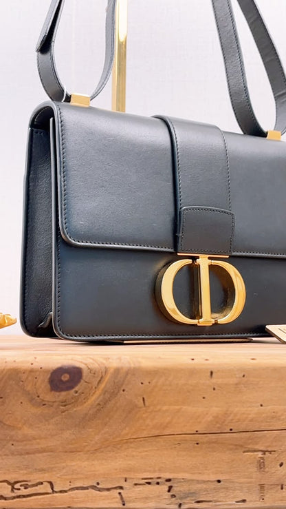 Dior Black Calfskin Montaigne 30 (GHW)