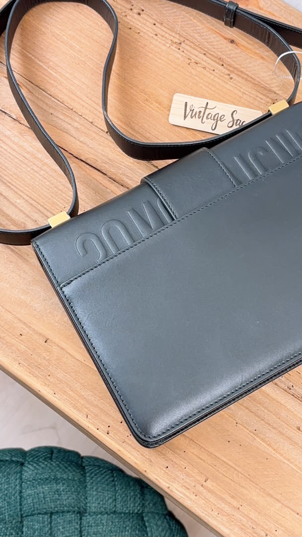 Dior Black Calfskin Montaigne 30 (GHW)