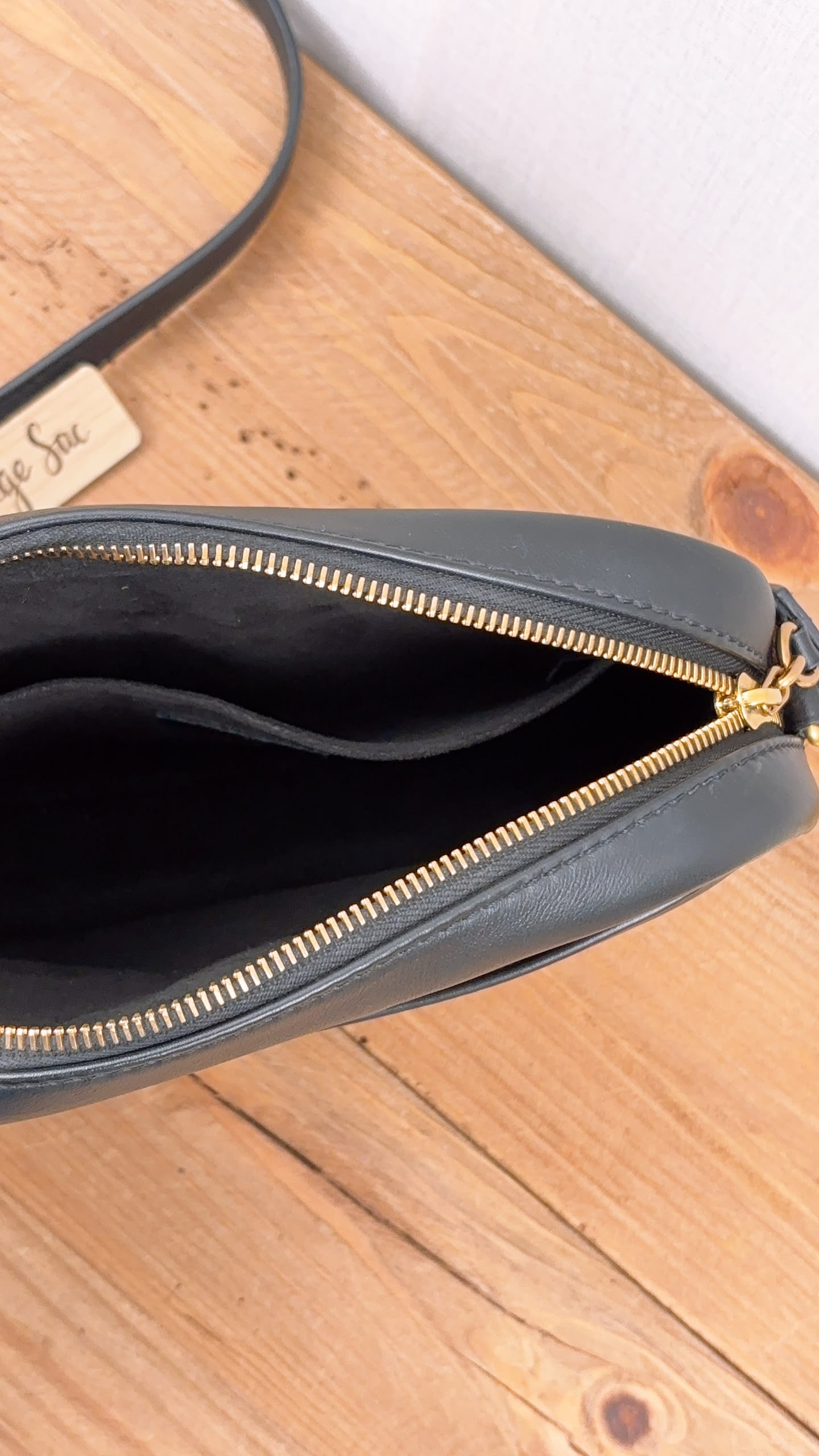 LV Black Calfskin Wave Camera Bag