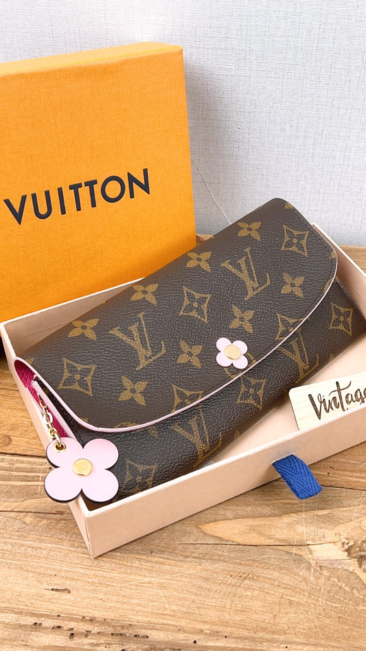 LV Monogram Bloom Flower Emilie Wallet