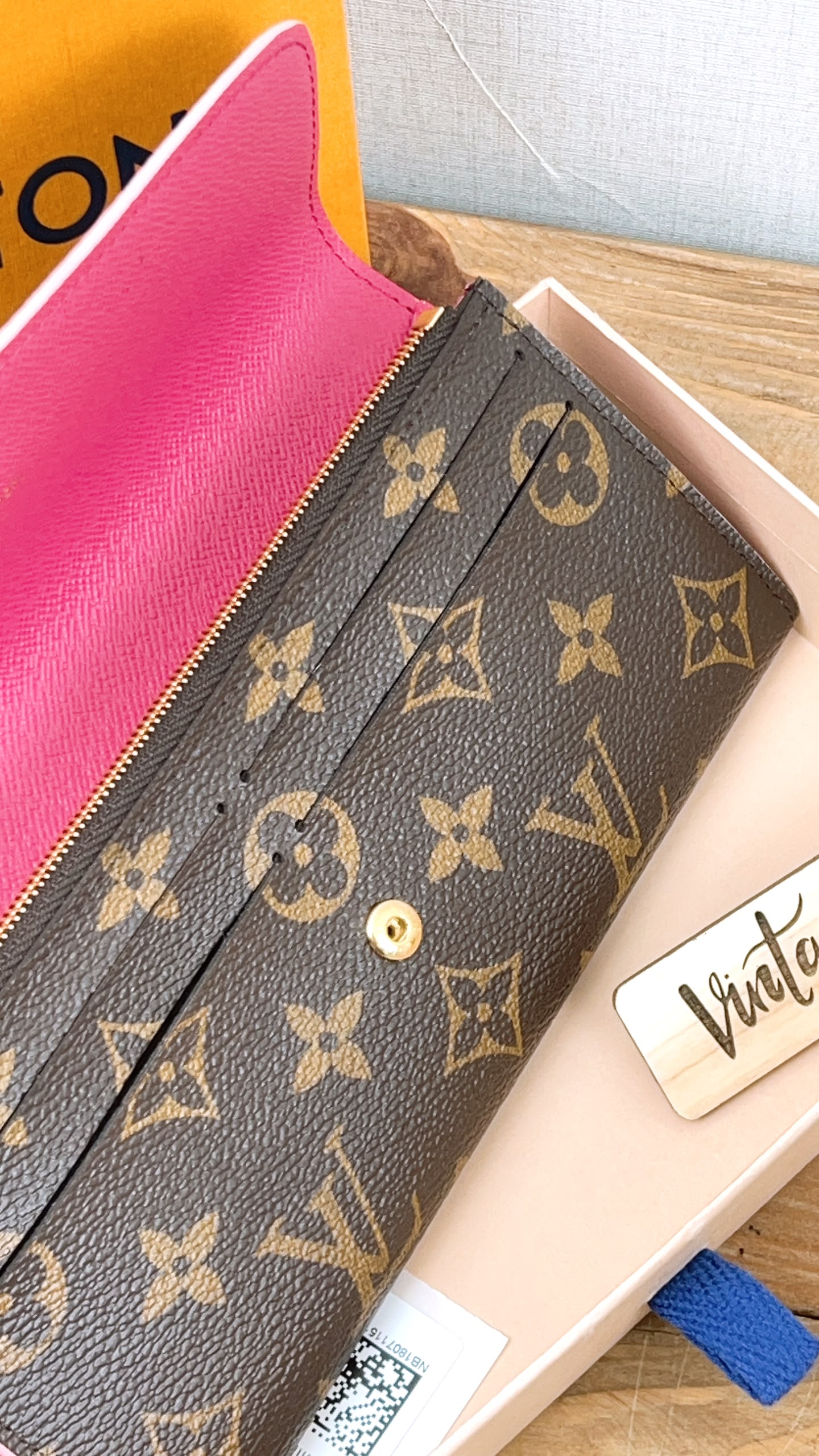 LV Monogram Bloom Flower Emilie Wallet