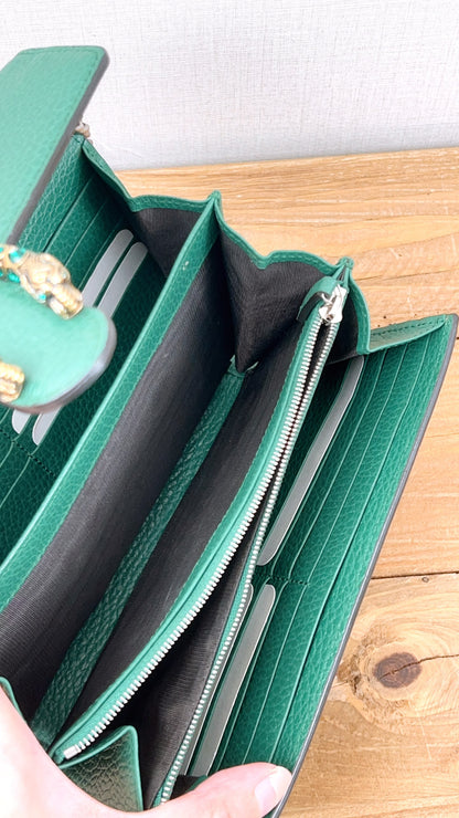 Gucci Green Calfskin Dionysus WOC