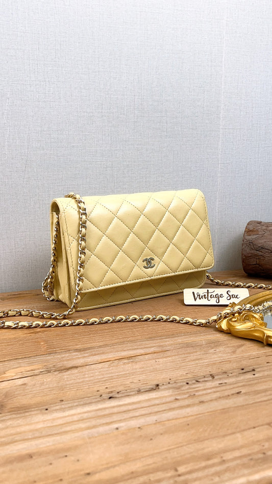 Chanel Yellow Lambskin WOC (GHW)