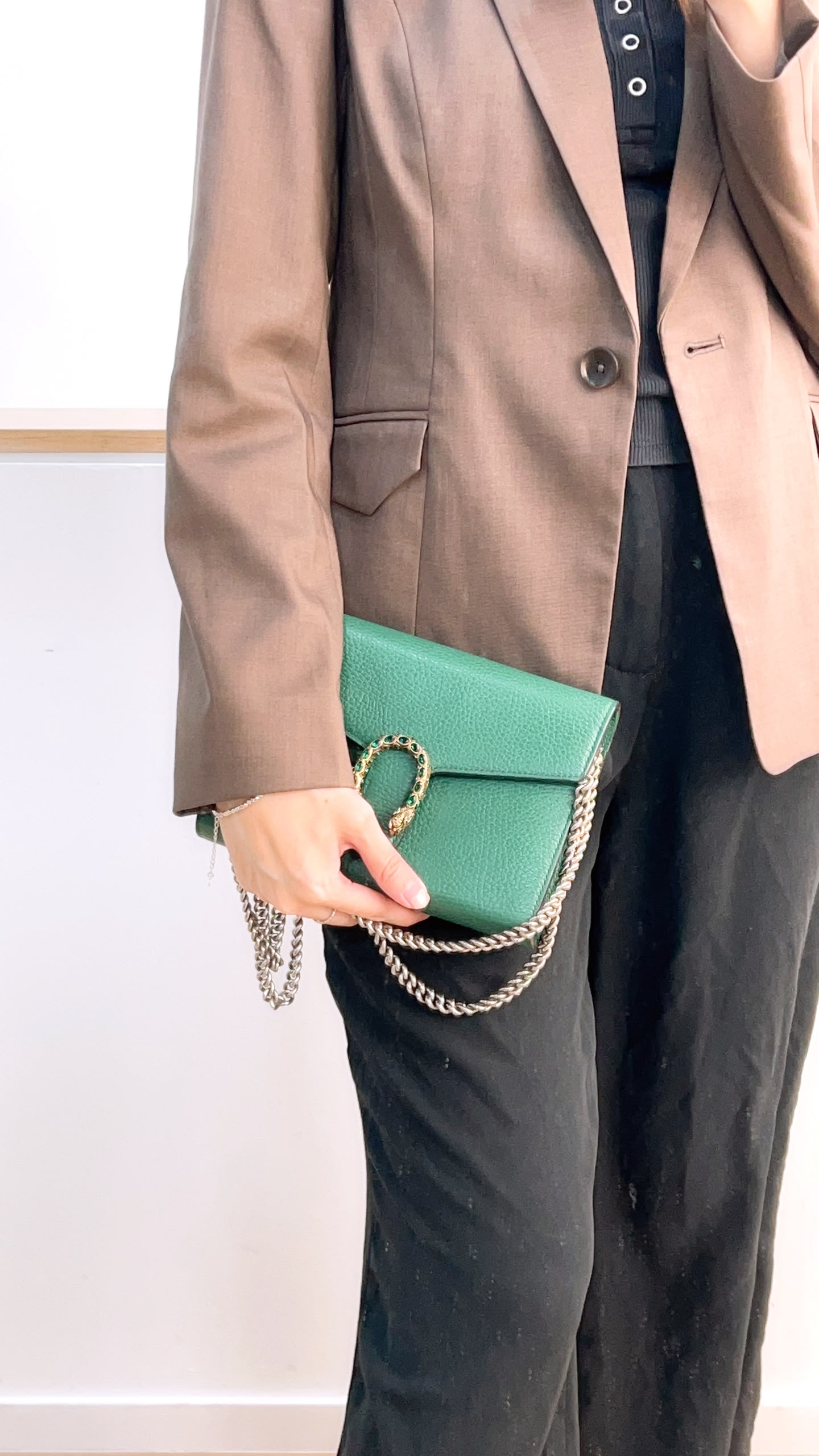 Gucci Green Calfskin Dionysus WOC