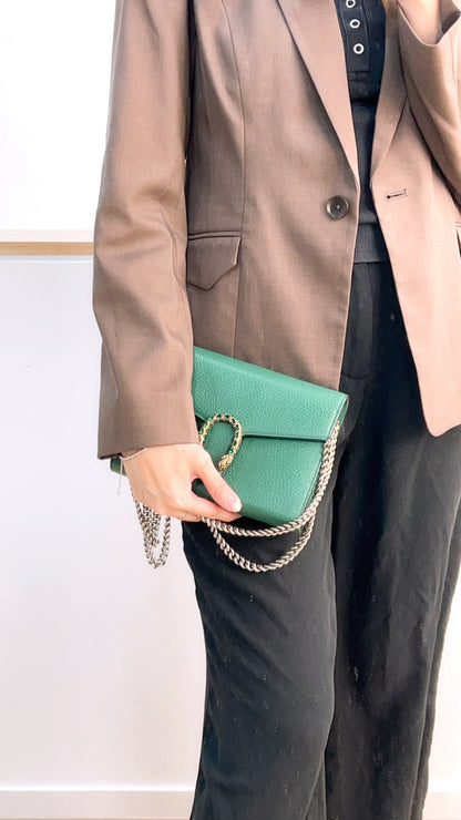 Gucci Green Calfskin Dionysus WOC