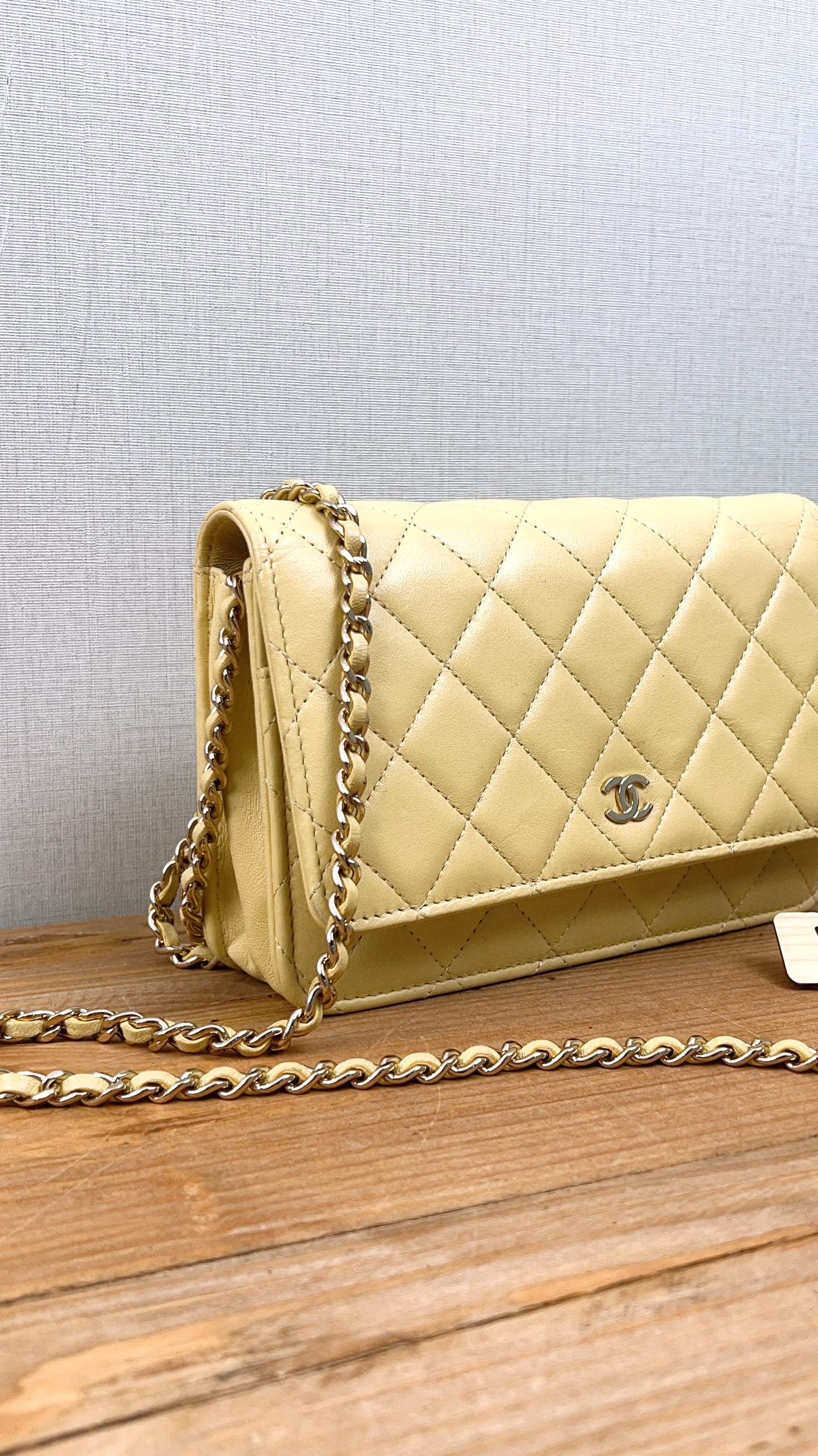 Chanel Yellow Lambskin WOC (GHW)