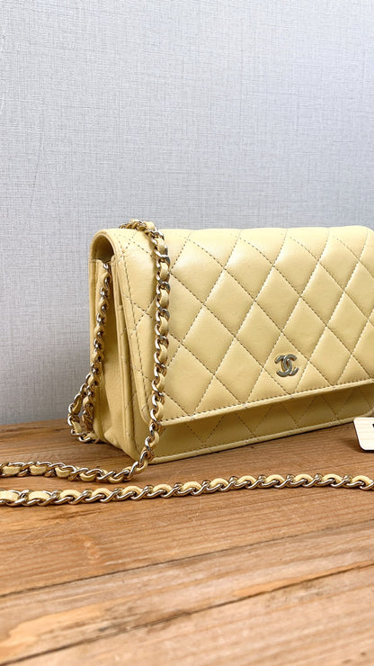Chanel Yellow Lambskin WOC (GHW)