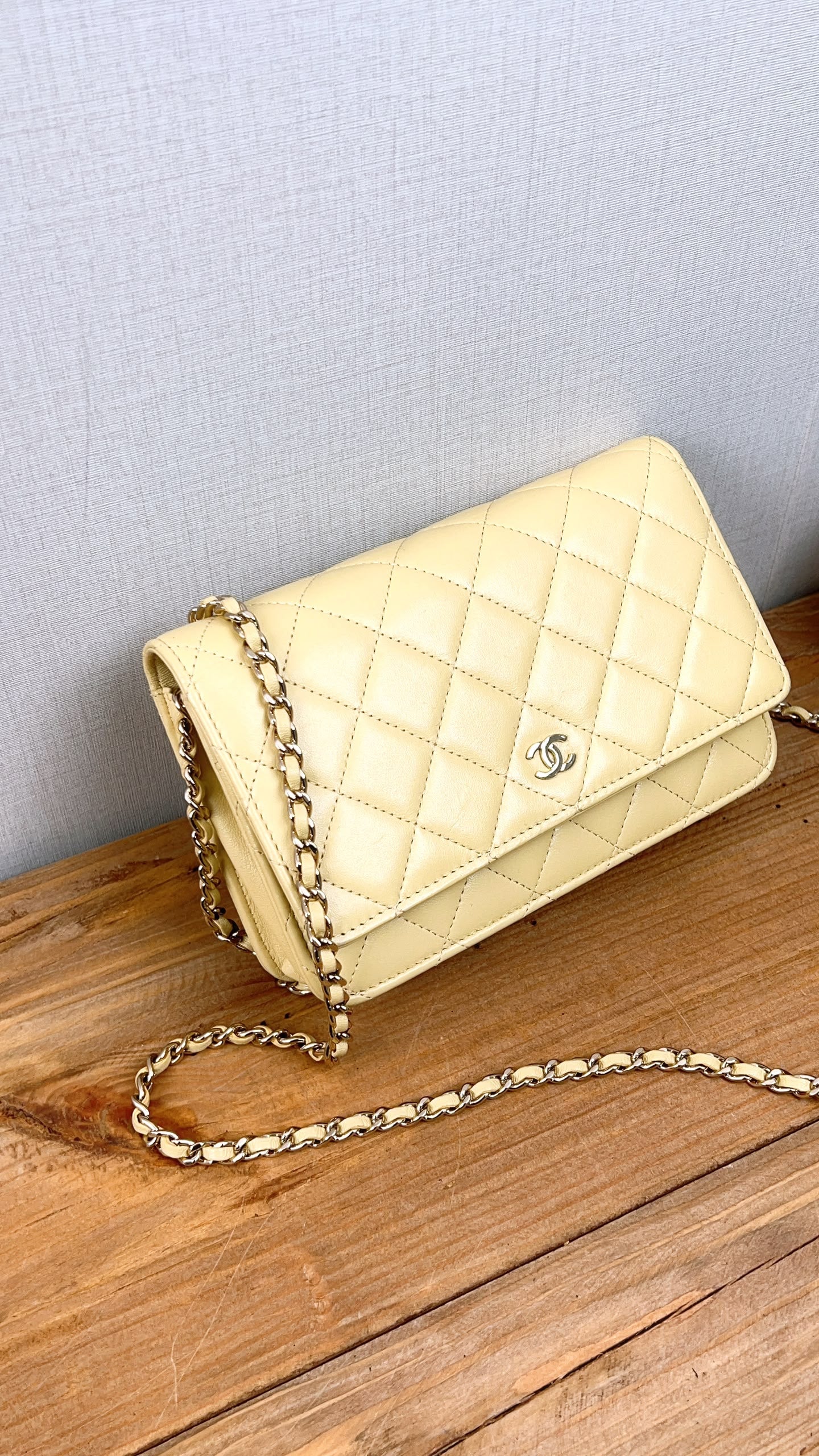 Chanel Yellow Lambskin WOC (GHW)