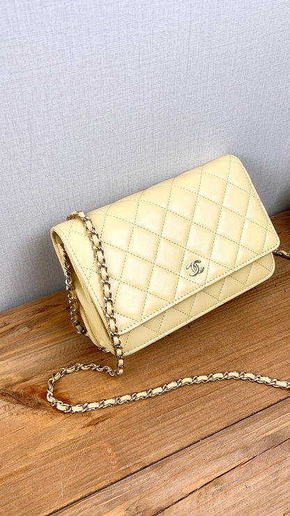 Chanel Yellow Lambskin WOC (GHW)