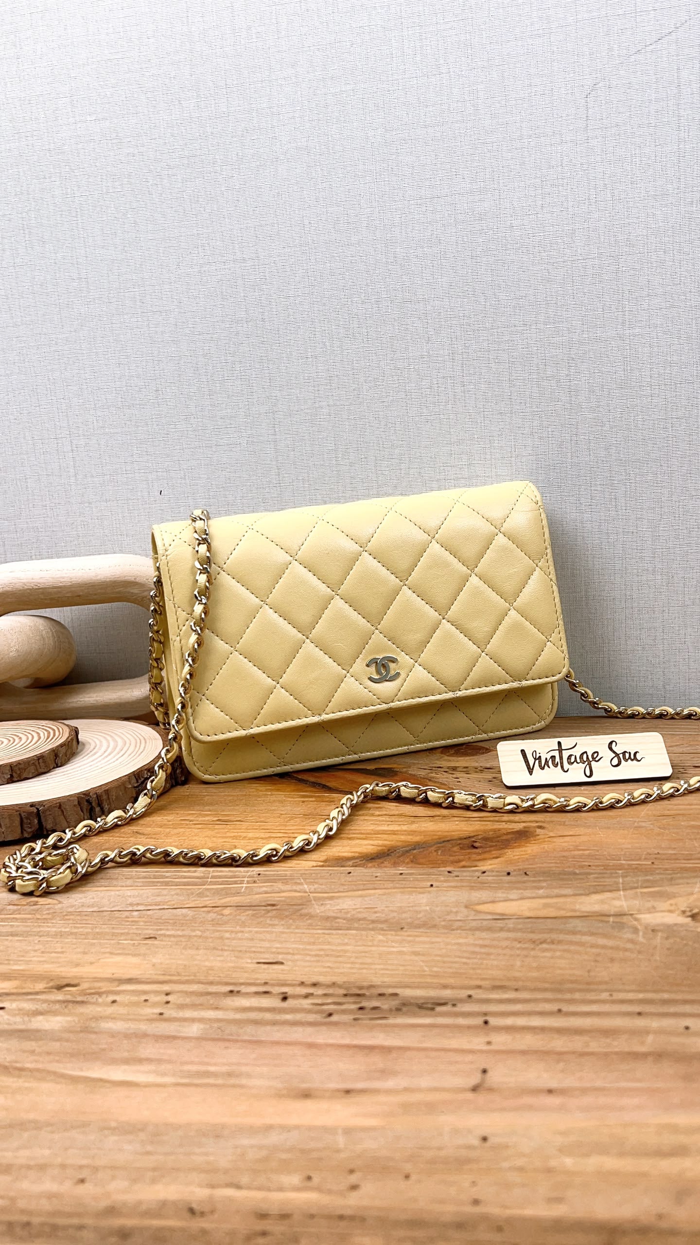 Chanel Yellow Lambskin WOC (GHW)