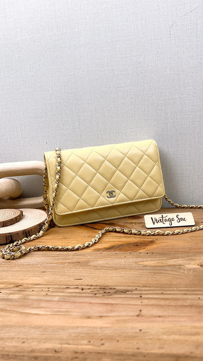 Chanel Yellow Lambskin WOC (GHW)