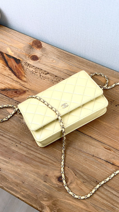 Chanel Yellow Lambskin WOC (GHW)