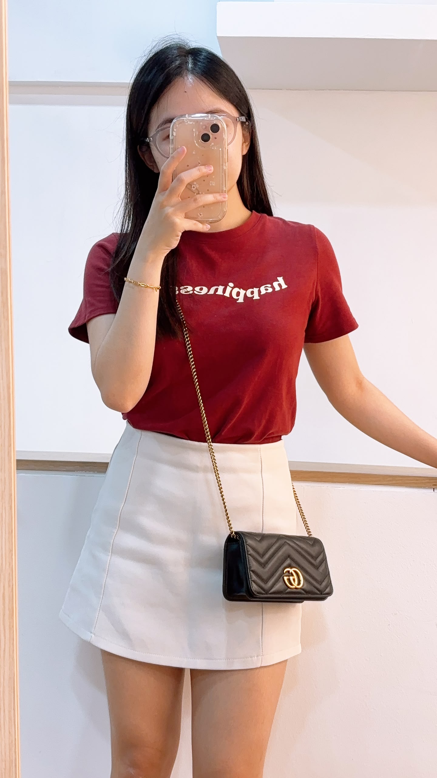 Gucci Black Marmont Mini Chain Wallet