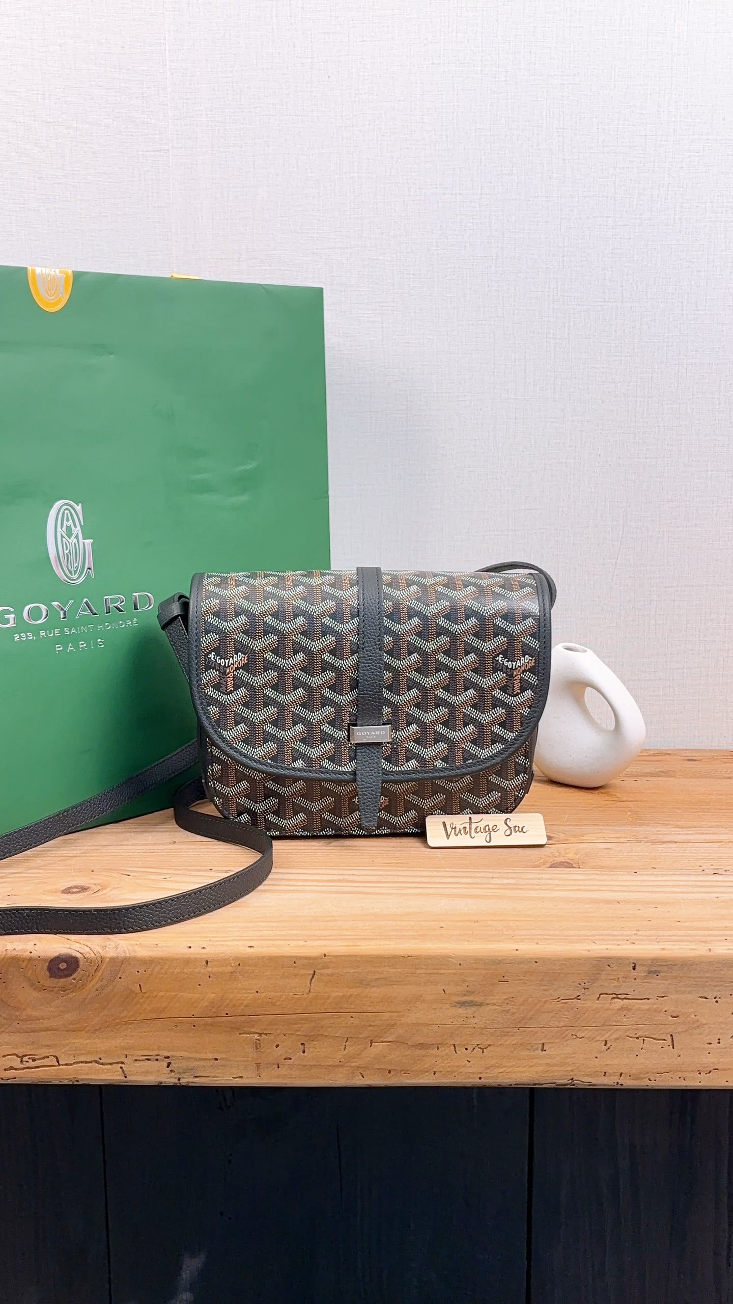 Goyard Black Belvedere PM