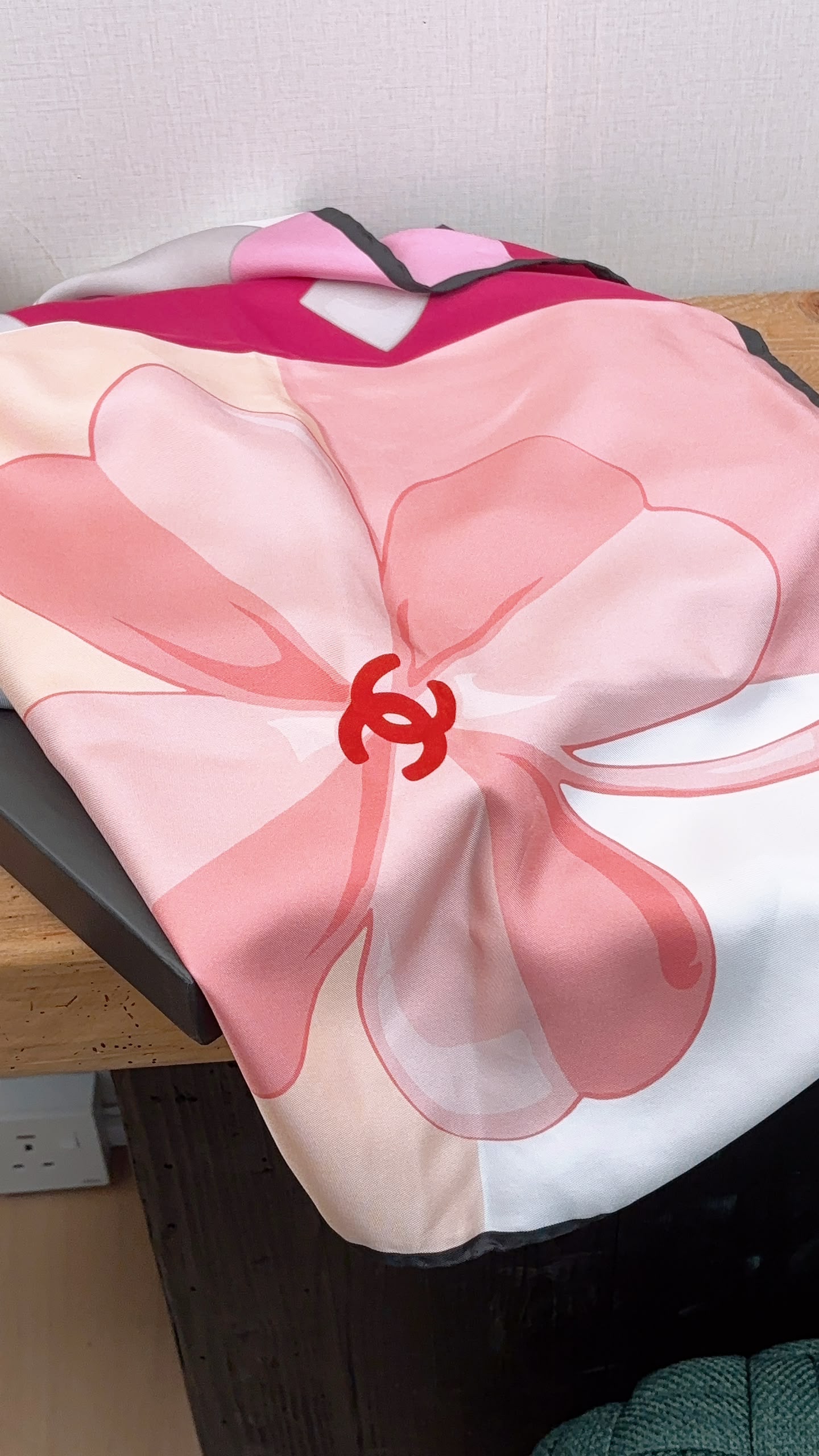 Chanel Silk 23P Coco Cambon Square Scarf