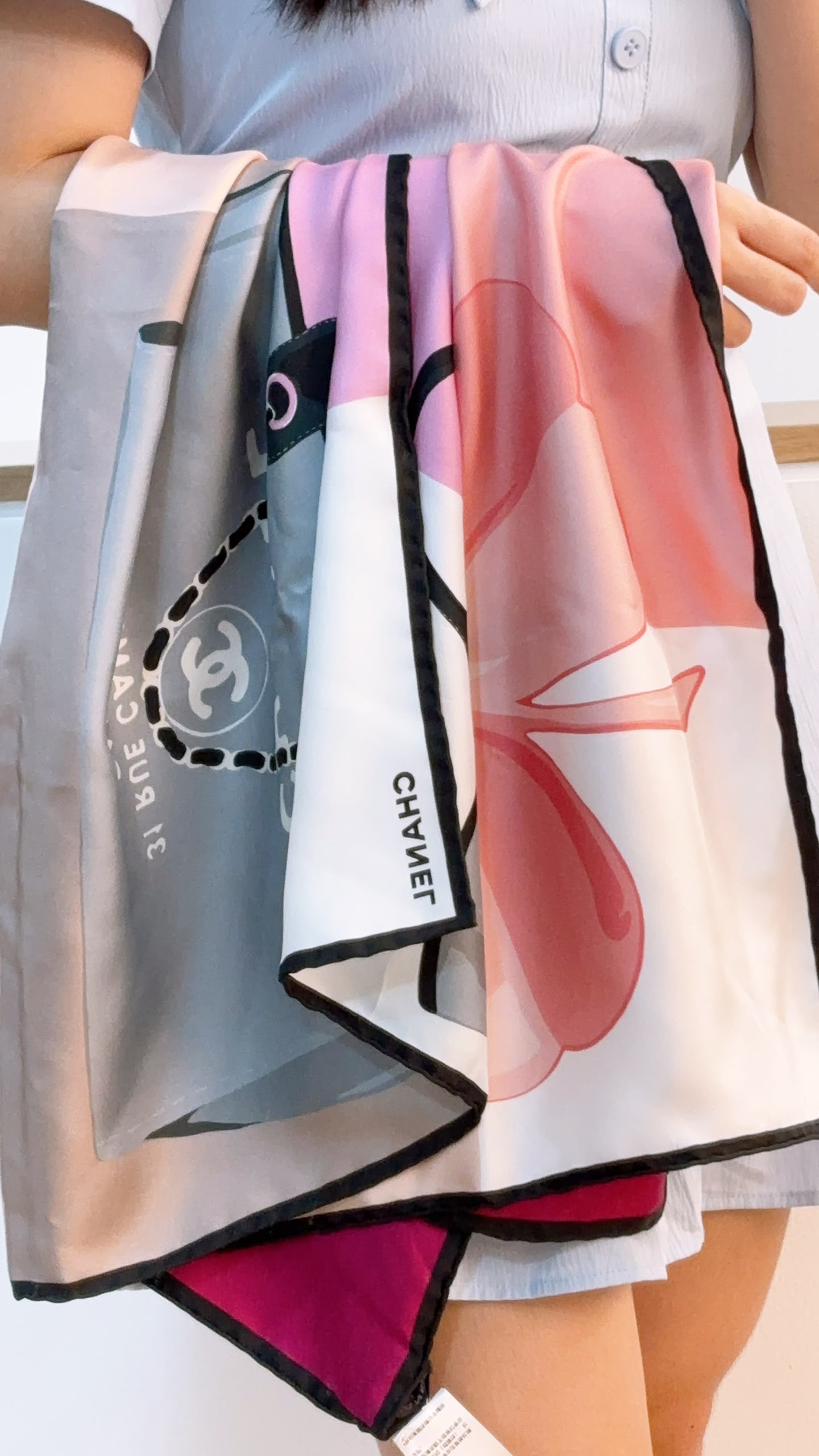 Chanel Silk 23P Coco Cambon Square Scarf