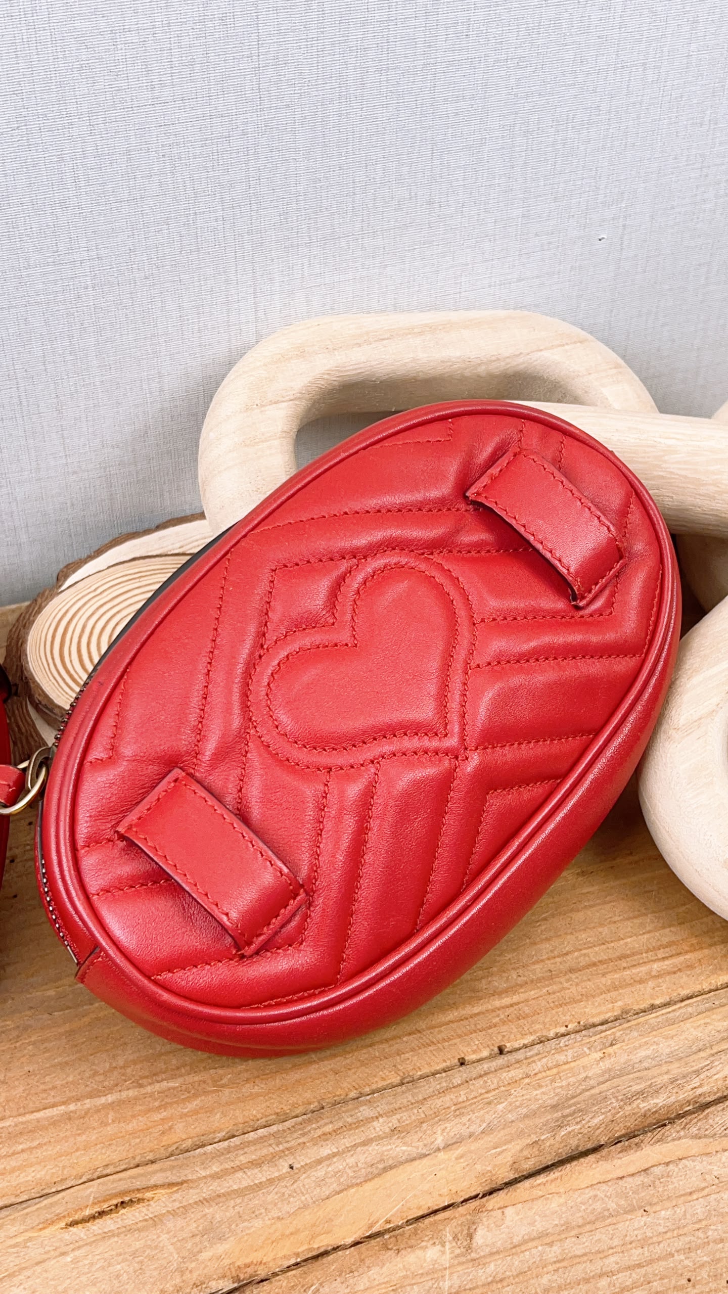 Gucci Red Marmont Belt Bag (GHW)