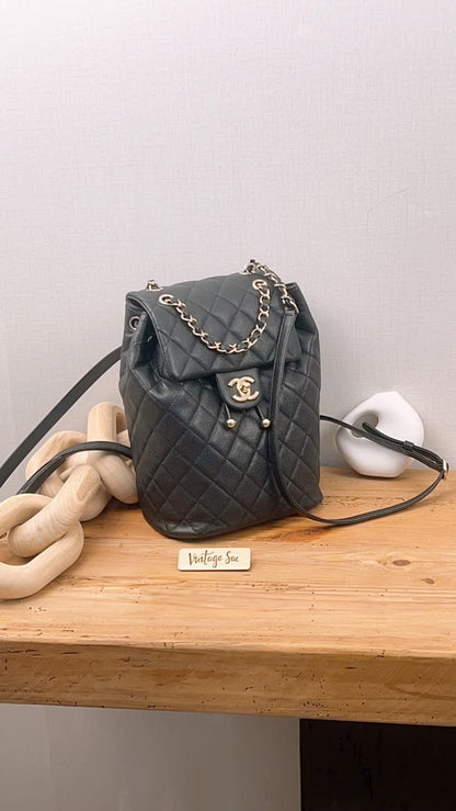 Chanel Black Caviar Urban Spirit Backpack