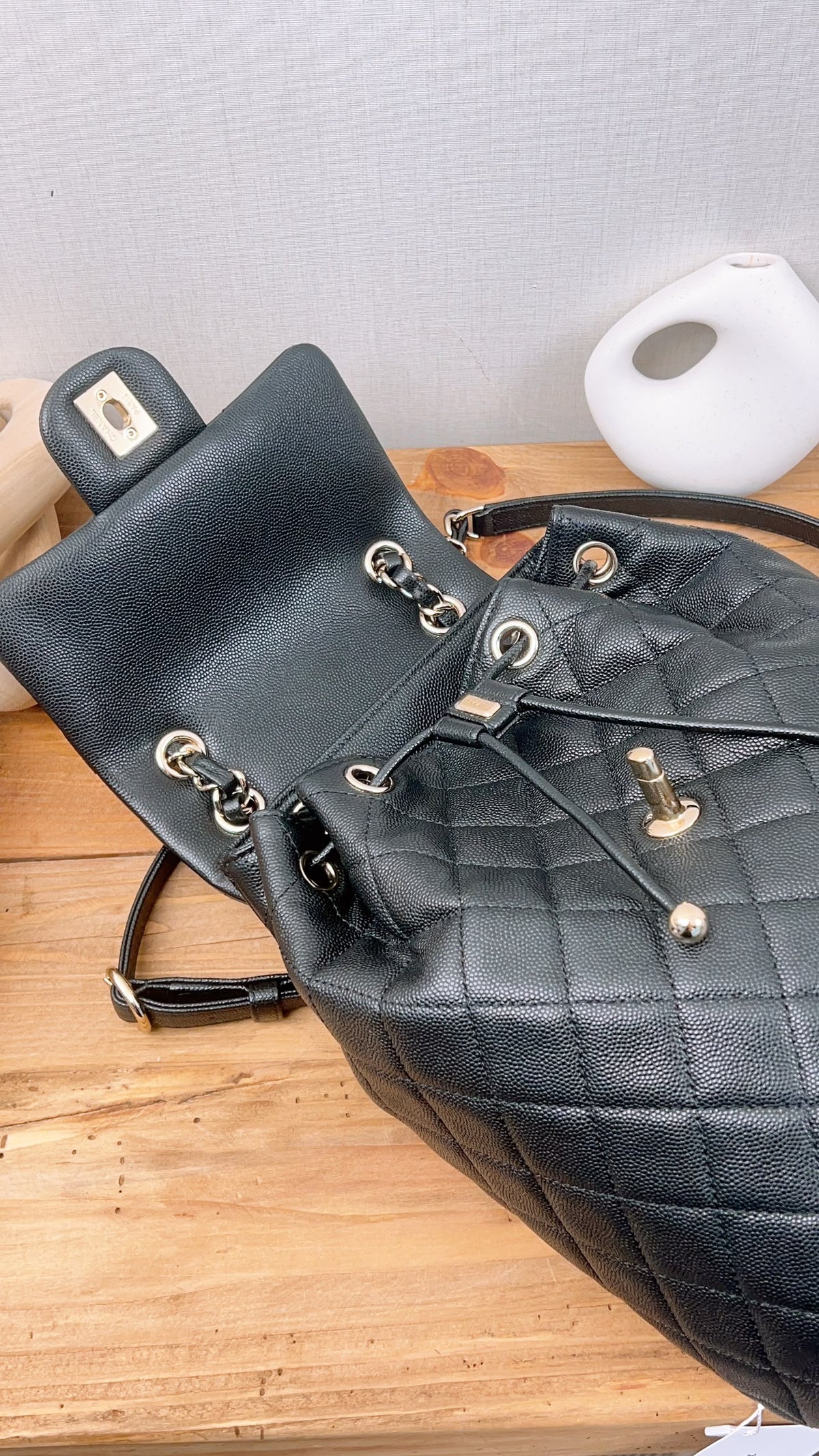 Chanel Black Caviar Urban Spirit Backpack