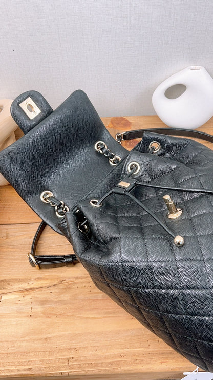 Chanel Black Caviar Urban Spirit Backpack