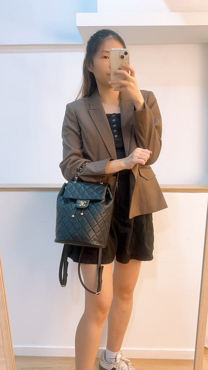 Chanel Black Caviar Urban Spirit Backpack