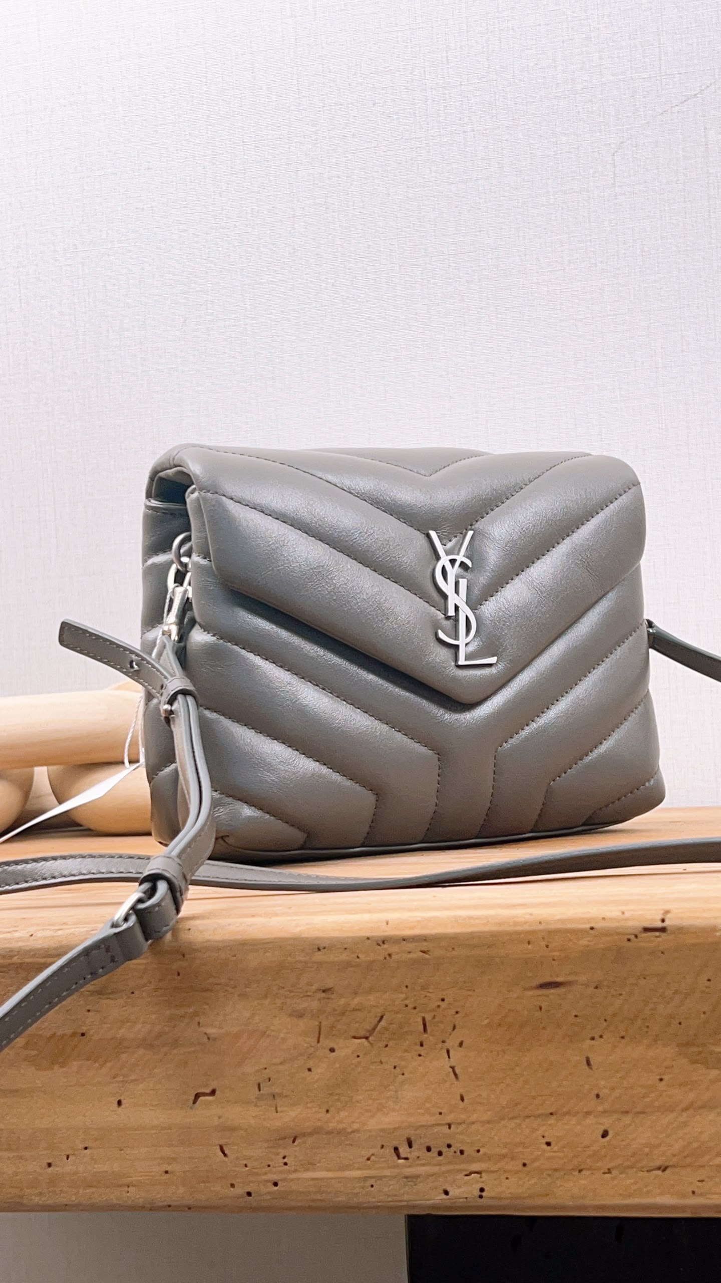 YSL Grey Toy Lou Lou (SHW)