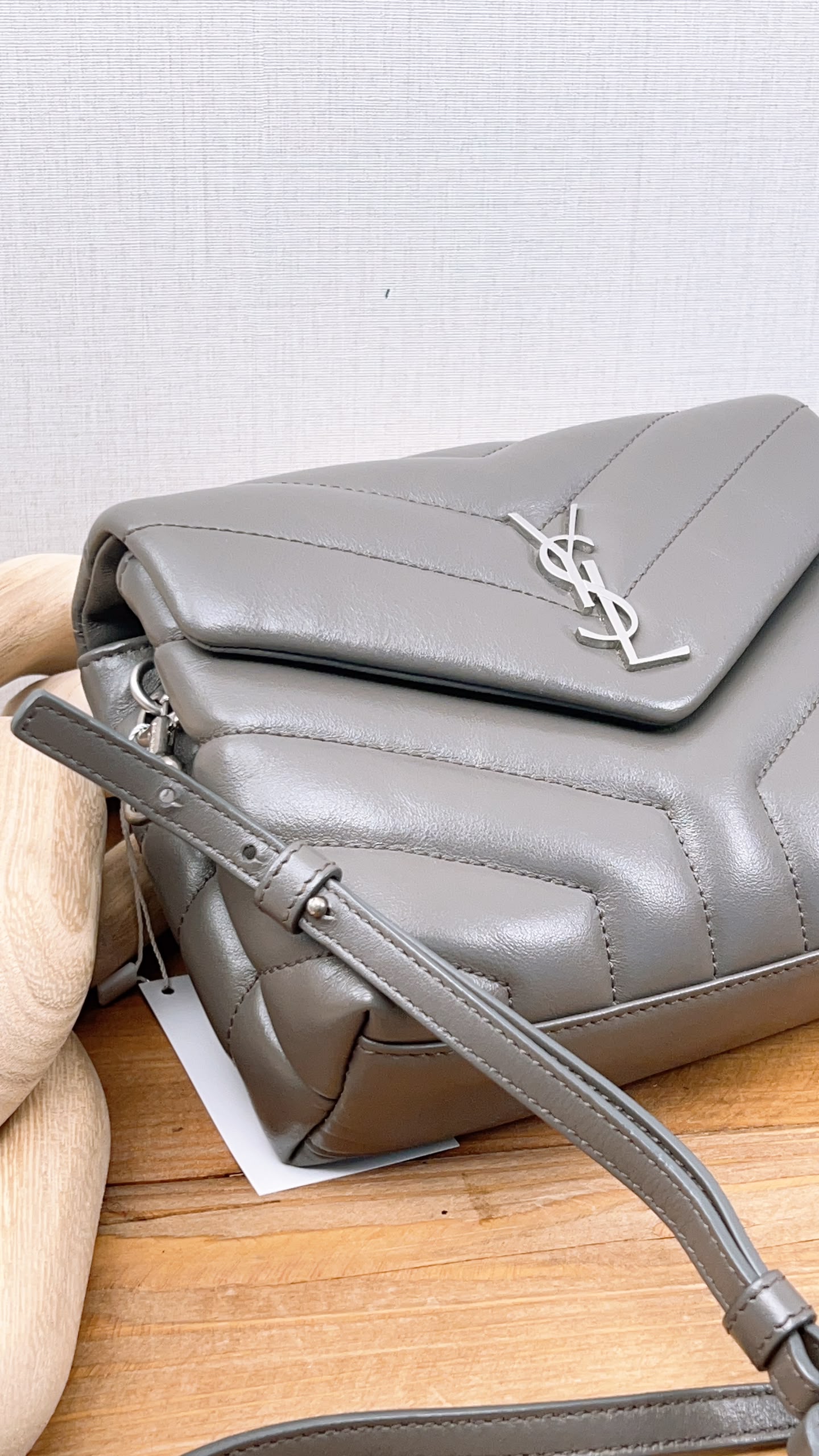 YSL Grey Toy Lou Lou (SHW)
