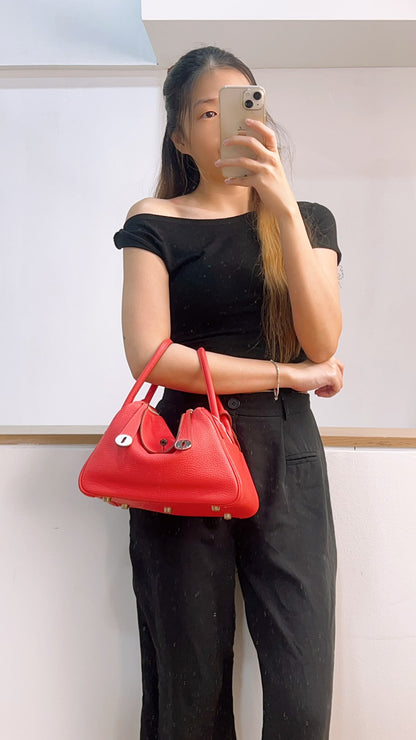 Hermes Noir Picotin 18 (PHW)