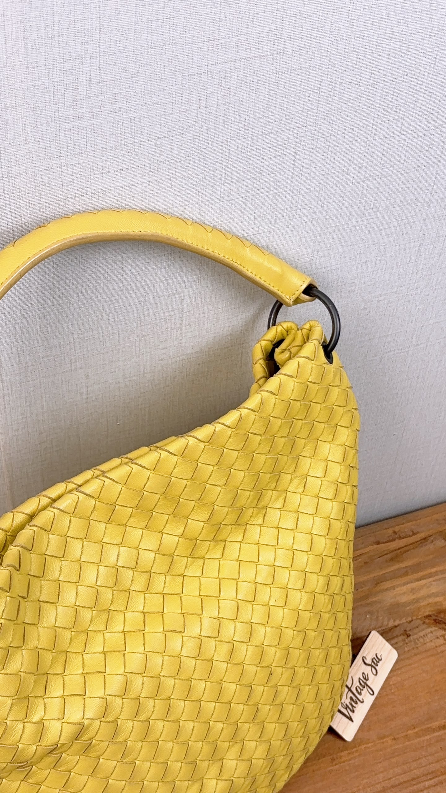 Bottega Veneta Yellow Intrecciato Nappa Bucket Bag