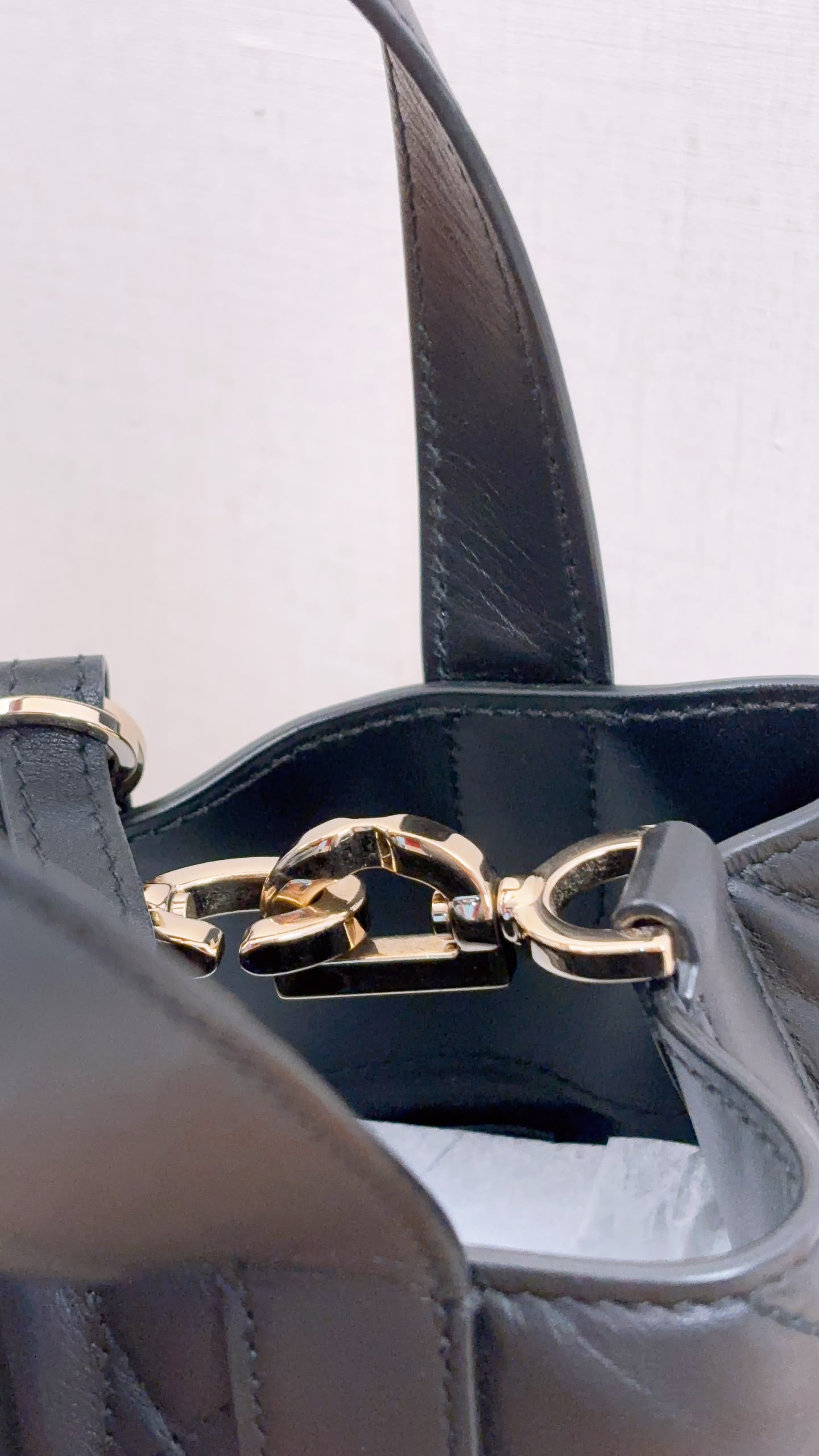 Dior Black Calfskin Small Toujours Vertical Tote Bag (LGHW)