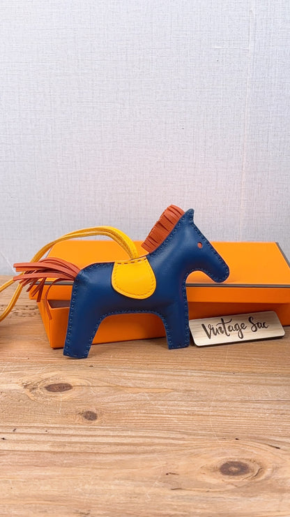 Hermes Blue de Malte / Cornaline / Jaune D’or Rodeo MM