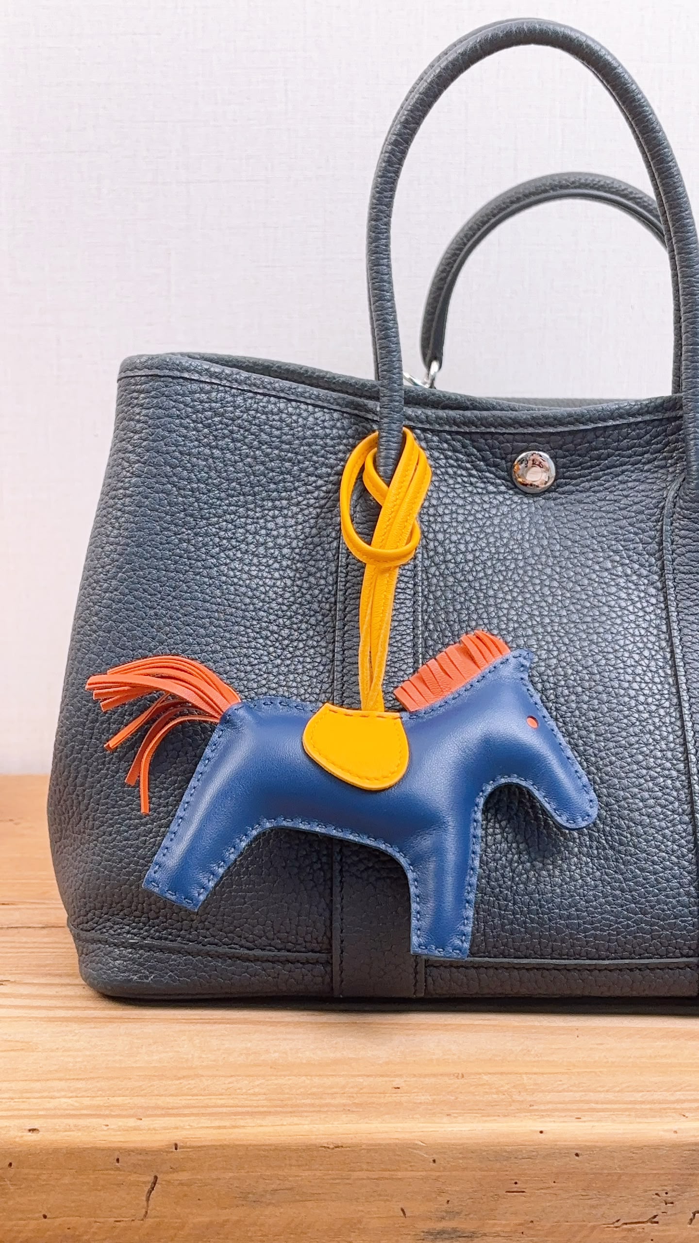 Hermes Blue de Malte / Cornaline / Jaune D’or Rodeo MM