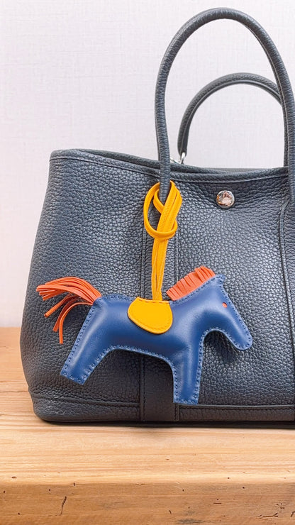 Hermes Blue de Malte / Cornaline / Jaune D’or Rodeo MM