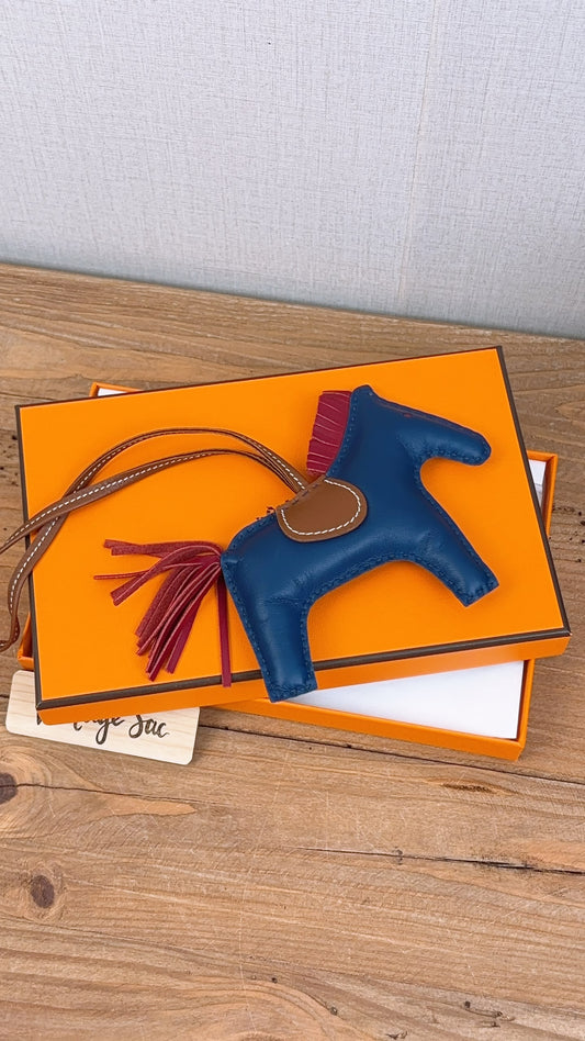 Hermes Bleu de Malte / Rubis / Fauve Rodeo MM