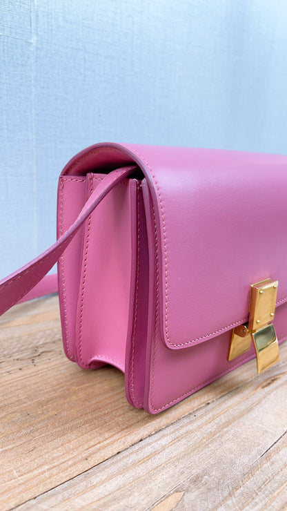 Celine Pink Calfskin Teen Classic Box