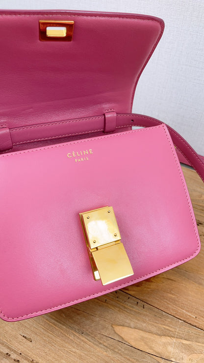 Celine Pink Calfskin Teen Classic Box