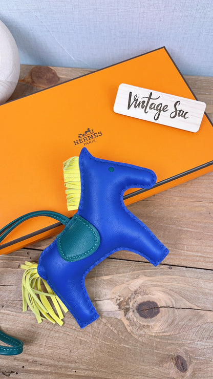 Hermes Bleu Electrique / Malachite / Lime Rodeo MM