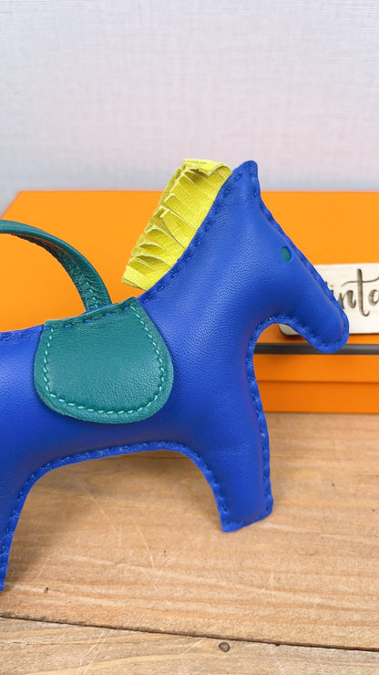 Hermes Bleu Electrique / Malachite / Lime Rodeo MM