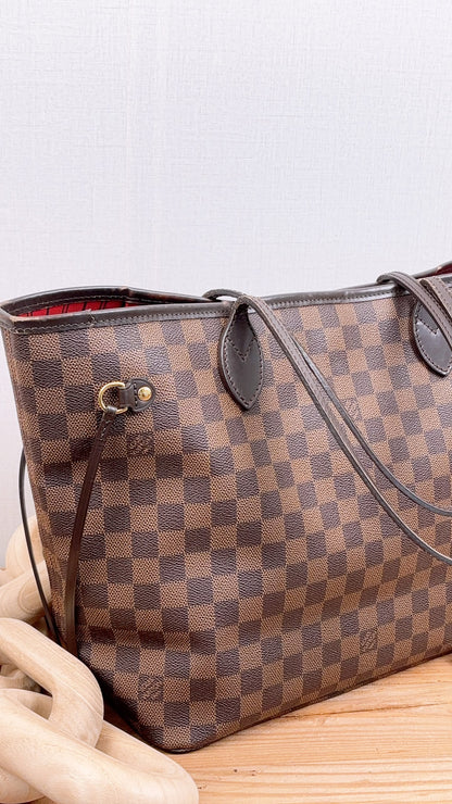 LV Damier Ebene Neverfull MM