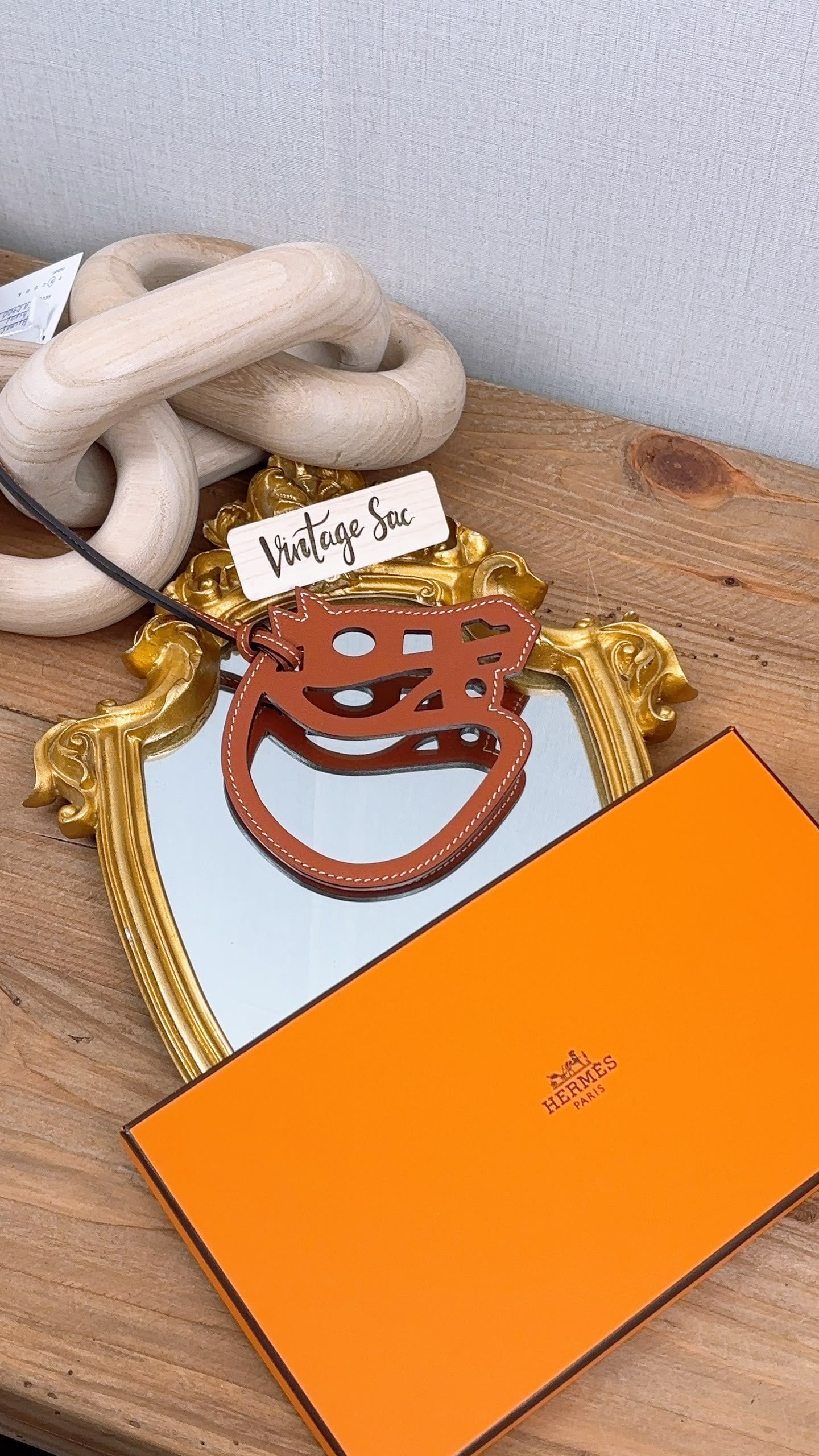 Hermes Fauve Brown Paddock Cheval Horse Charm