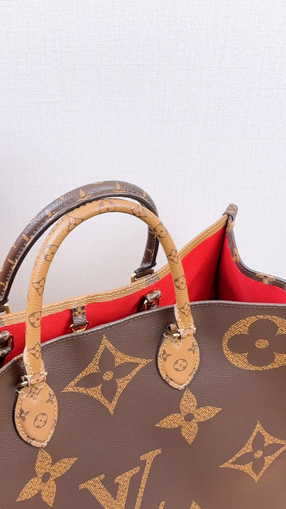 LV Reverse Monogram On The Go GM
