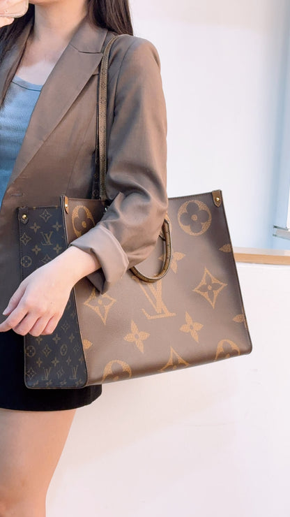 LV Reverse Monogram On The Go GM