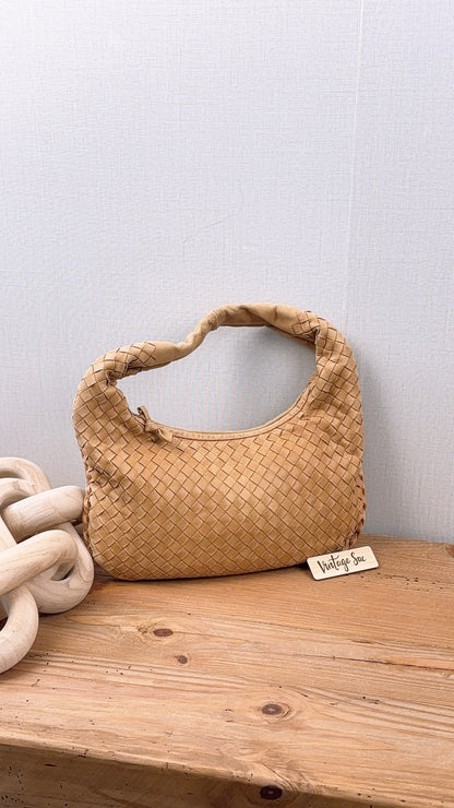 Bottega Veneta Light Brown Intrecciato Mini Hobo