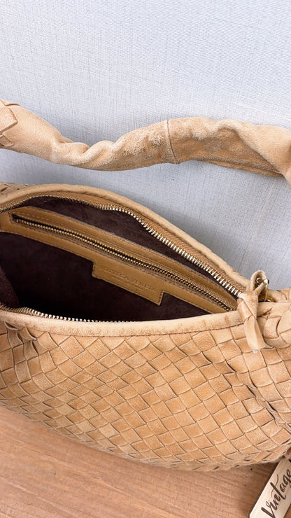 Bottega Veneta Light Brown Intrecciato Mini Hobo