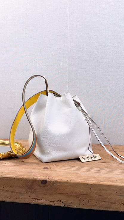 Hermes White Evercolor Licol 17 Bag