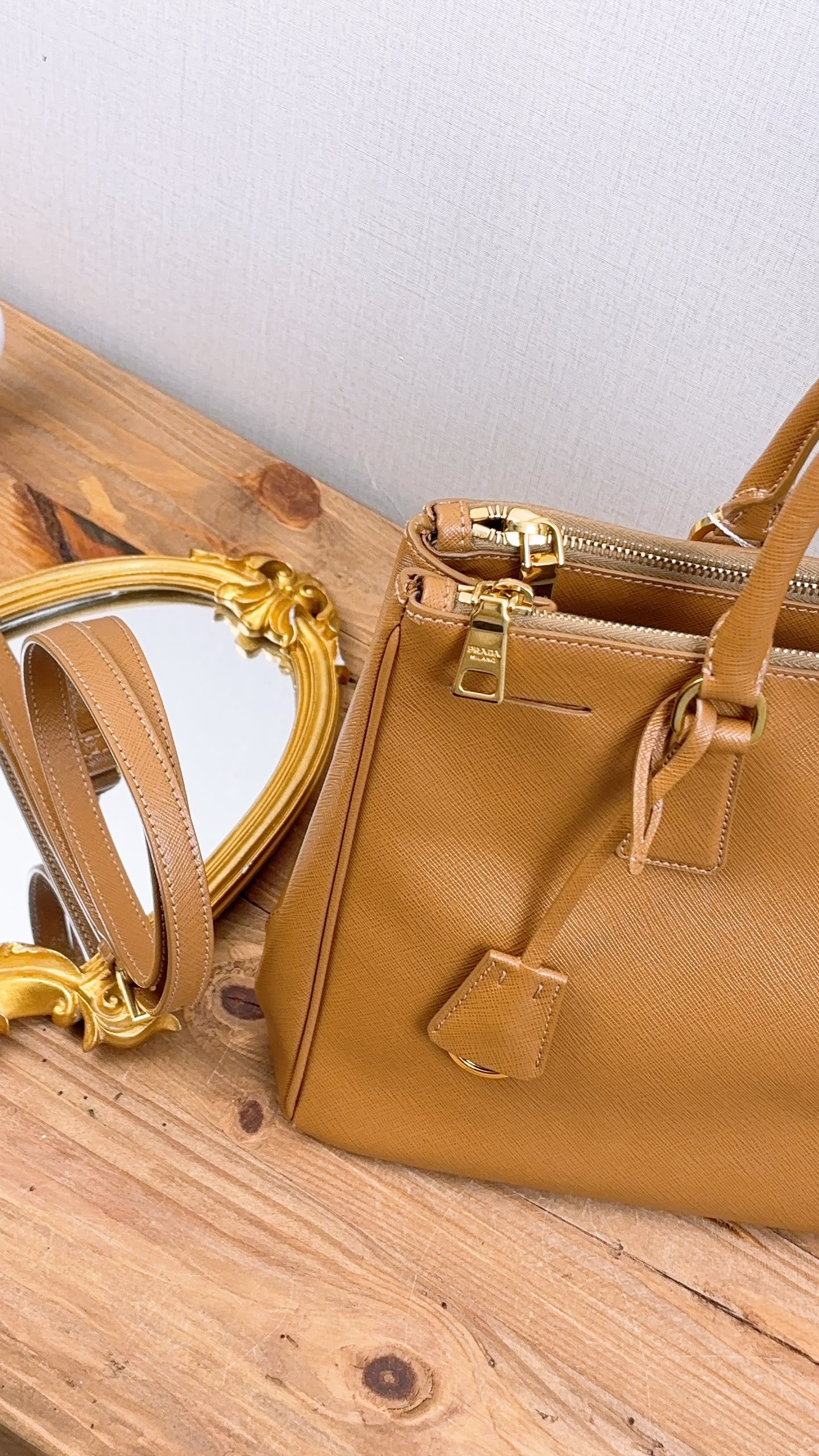 Prada Brown Saffiano Large Galleria Tote